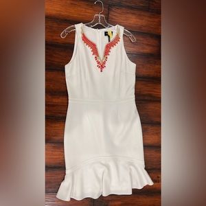 LAUNDRY DRESS WITH JEWEL DETAIL! SIZE 8! $35!